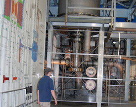 The lab's world-record 45 tesla hybrid magnet.