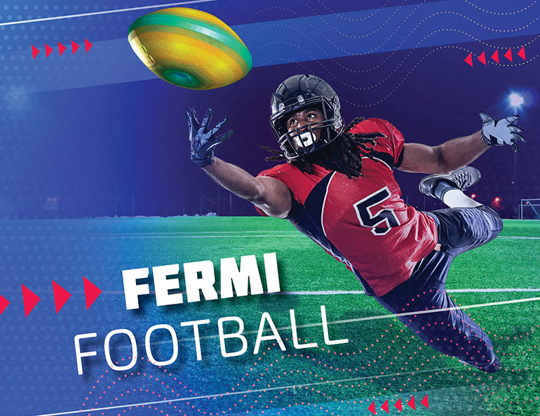 Photo illustration of Fermi Football.