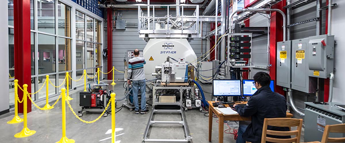 The 21 tesla Fourier-transform ion cyclotron resonance mass spectrometer used to analyze PFAS samples