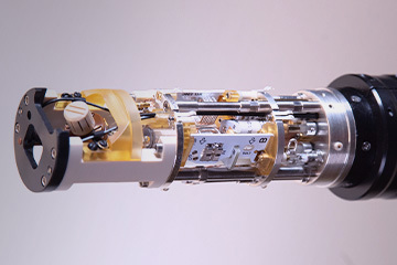 Close up of a probe sample and data housing