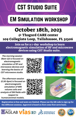 Electromagnetic Simulation Workshop flyer