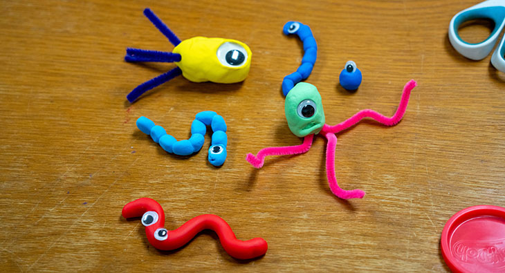 Play-Doh bacteria