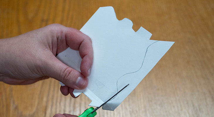 Cutting a paper