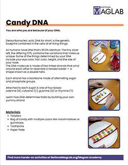 Try at home Candy DNA worksheet cover