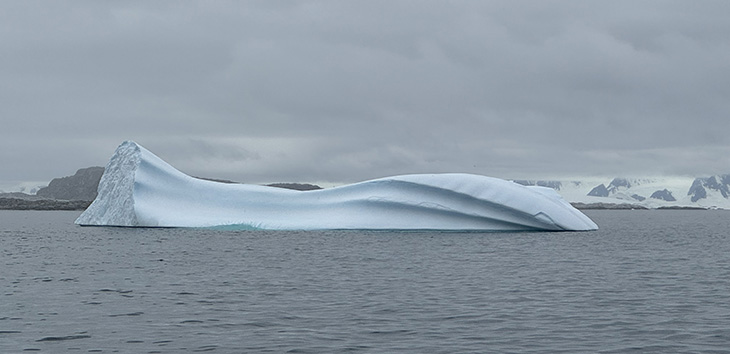 An iceberg along the Antarctic coast.