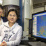 FSU Assistant Professor of Physics Hanwei Gao, National MagLab researcher Yan Xin and FSU graduate student Xi Wang worked with a transmission electron microscope to conduct research on halide perovskites.
