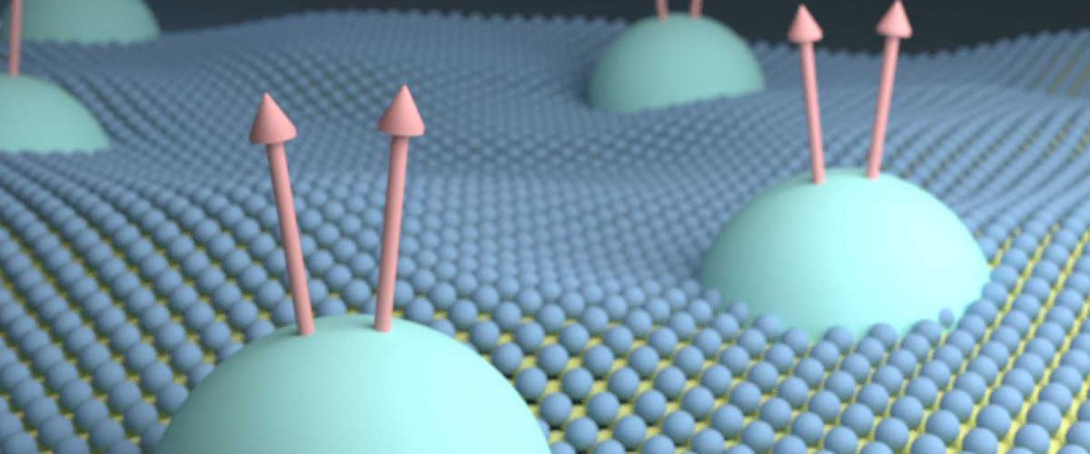 A monolayer semiconductor is found to be a close-to-ideal platform for fractional quantum Hall states - a quantum liquid that emerges under large perpendicular magnetic fields. The image illustrates monolayer WSe2 hosting "composite fermions", a quasi-particle that forms due to the strong interactions between electrons and is responsible for the sequence of fractional quantum Hall states.