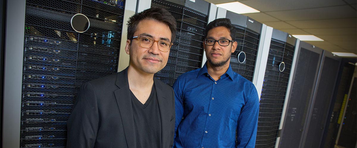 Assistant Professor Jose Mendoza-Cortes and postdoctoral researcher A. Nijamudheen teamed with researchers from Cornell to design a more efficient battery.