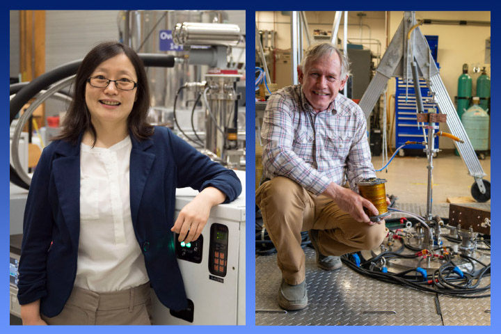Yan-Yan Hu (l) and Ulf Trociewitz (r), MagLab researchers named to the National Academy of Inventors thumbnail