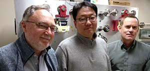 The "Little Big Coil" team included (left to right) David Larbalestier, Seungyong Hahn and Iain Dixon.