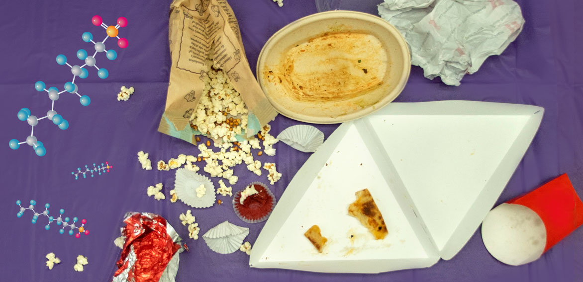 PFAS are exceptionally strong, making these molecules useful for engineering slick surfaces, from non-stick pans to pizza boxes and compostable food containers.