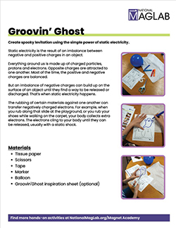 Try at home Groovin’ Ghost worksheet cover