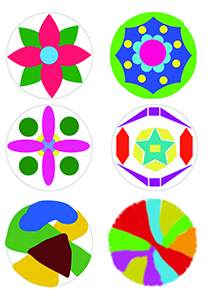 Kaleidoscope pattern examples
